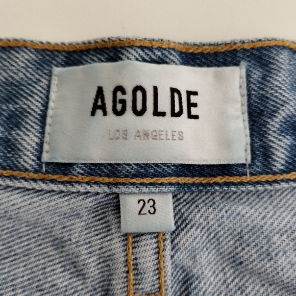 AGOLDE Ultra High Waist Relaxed Jeans Blue Size 23 - Picture 6 of 13